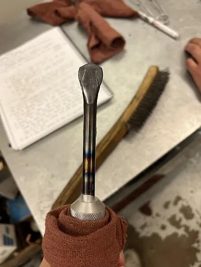 Screwdriver After Forging and Knurling